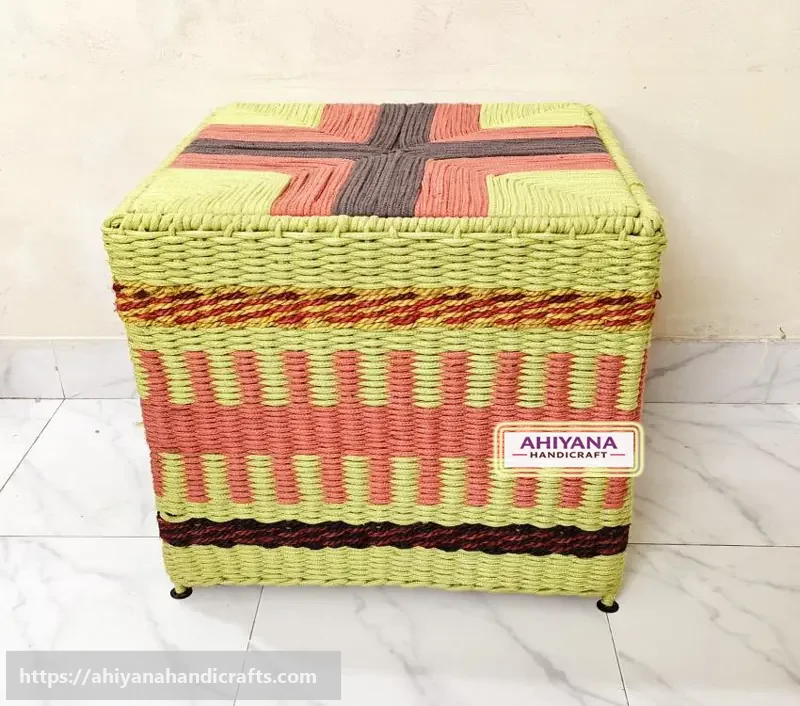 Ahiyana Premium Square Dosting Laundry Basket / Storage Box / Sitting Tools