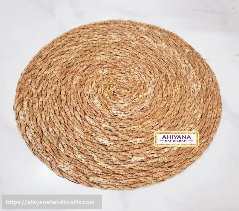 Ahiyana Premium Machine Made Seagrass Round Mat - 120 Inch | Aesthetic Home Decor Rug
